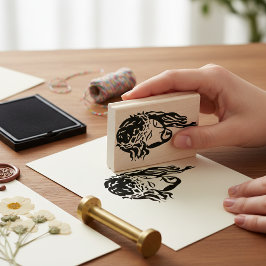 Helig Embrace - Jesus Krona av Thorns Wood Art Stämpel