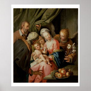 Helig familj med St Anne Poster
