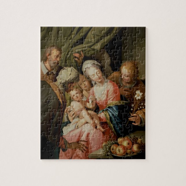 Helig familj med St Anne Pussel (Vertikal)