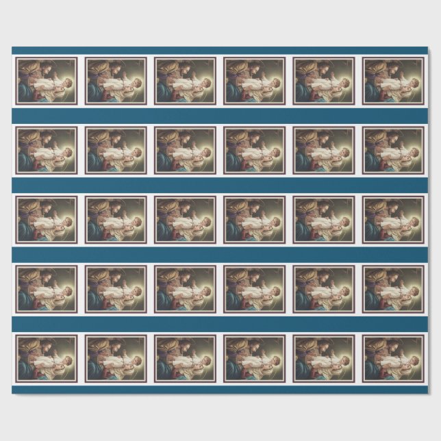 Helig familj, St Joseph, Mary, Jesus Presentpapper (Platt)