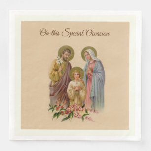 Helig familjJesus Mary helig St Joseph katolik Pappersservett