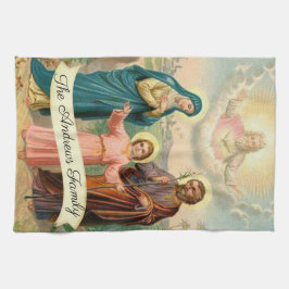 Helig familjJesus Mary St Joseph gud fadern Kökshandduk