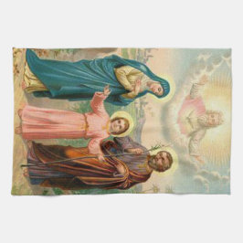 Helig familjJesus Mary St Joseph gud fadern Kökshandduk