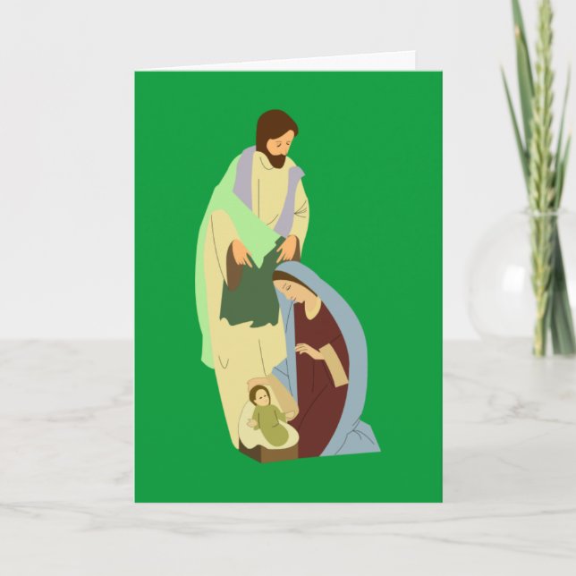 Helig familjjulkort helgkort (Framsida)