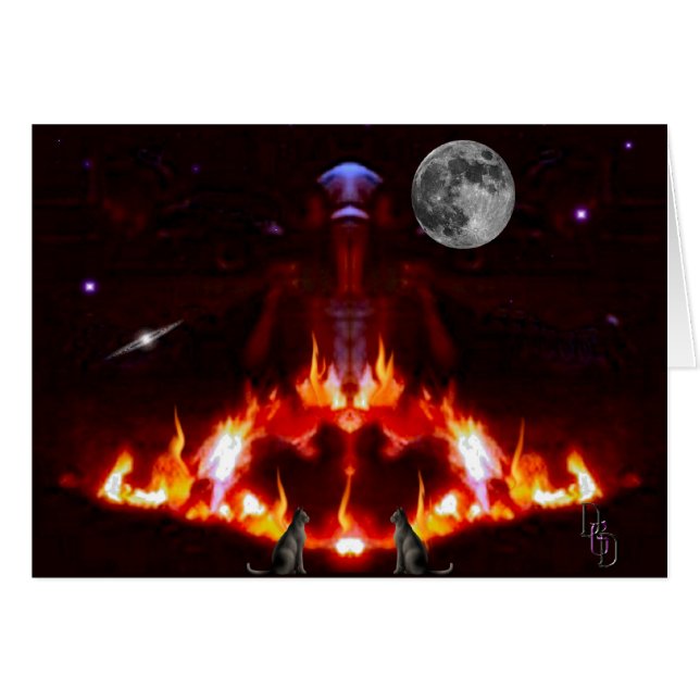 Helig Fires Hälsningskort (Framsidan Horizontal)