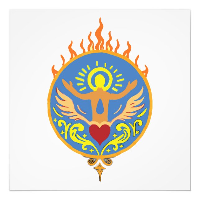 Helig Flame Ascension Poster (Framsidan)