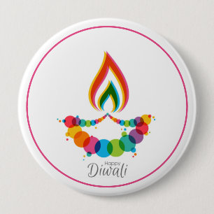 Helig Flame Stigning Diwali Knapp