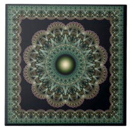 Helig fractal fairy framme mönster kakelplatta