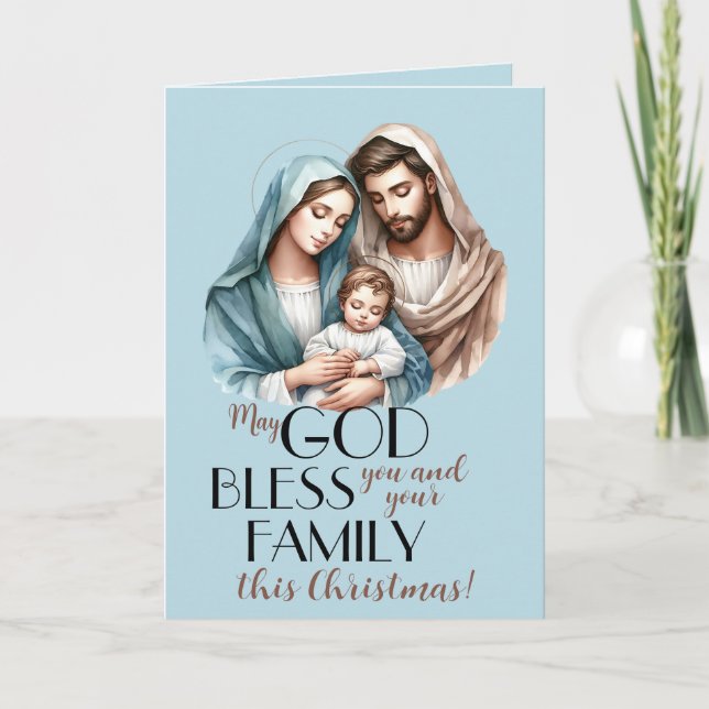 Helig Gaze Beneath a Winter Himmel Helgkort (Framsida)