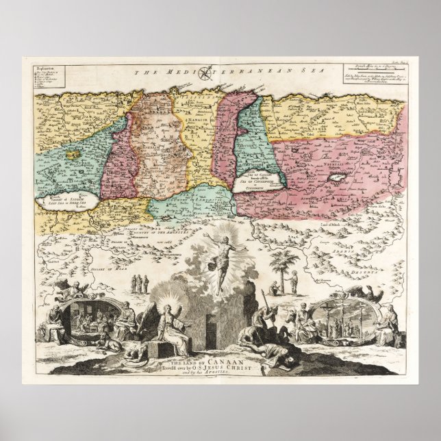 Helig geografi, Jesus resor Poster (Framsidan)