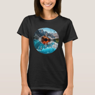 Helig Geometri Kosmos och natur manar & kvinnor T Shirt