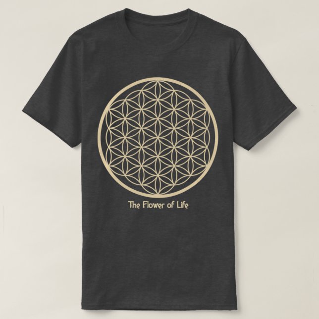 Helig Geometri Livets blomma T Shirt (Design framsida)