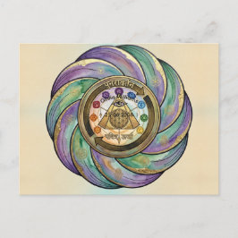 Helig geometri manifestation Symbol Vykort