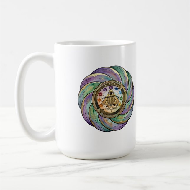 Helig geometri manifestationssymbol kaffemugg (Vänster)