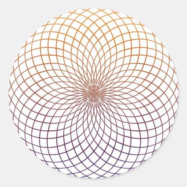 Helig Geometri Runt Klistermärke (Framsida)