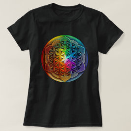 Helig Geometriblomma i livets Chakra-meditation T Shirt