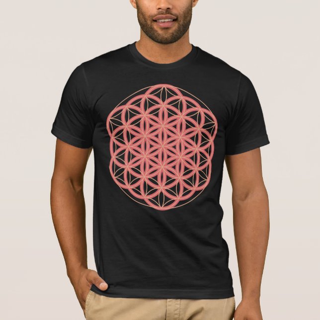 helig geometriblomma t shirt (Framsida)
