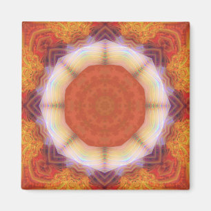 Helig Geometric Fractal Mandala Magnet