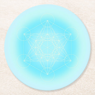 helig geometrisk Metatron Underlägg Papper Rund