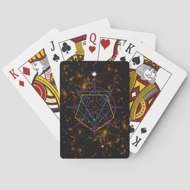 Helig Geometrisk Sigill Casinokort (Baksidan)