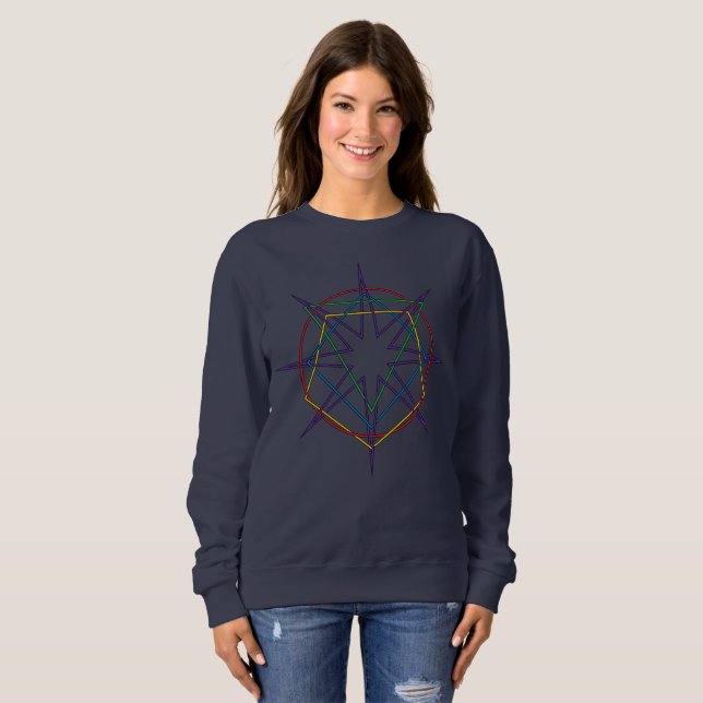 Helig Geometrisk Sigill T Shirt (Hel framsida)