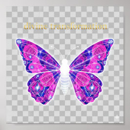 Helig Geometry Butterfly Art | Digital nedladdning Poster