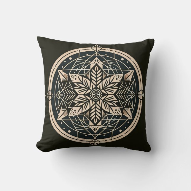 Helig Geometry Dekorativ kudde (Framsida)