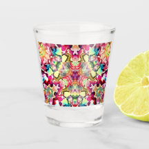 Helig Geometry Kaleidoscope Shot Glass