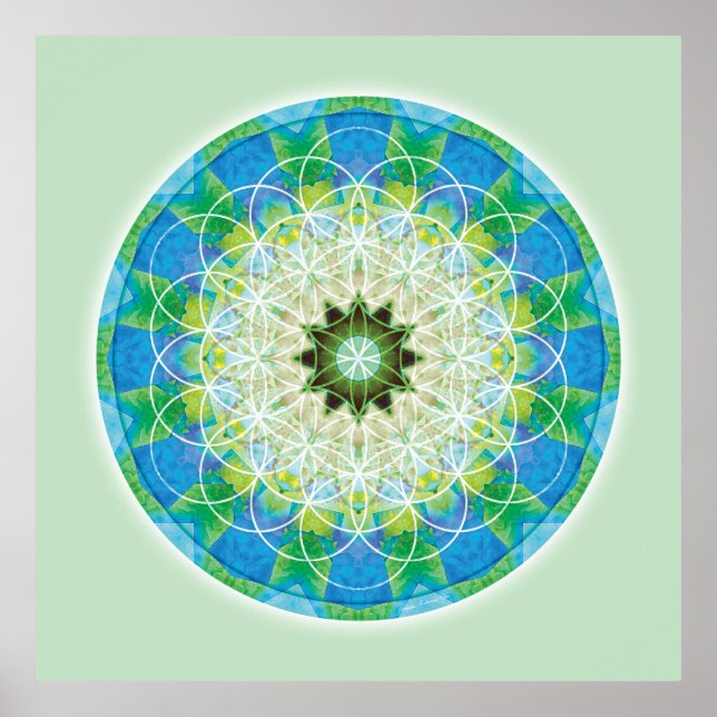 Helig Geometry Mandala 12 Poster (Framsidan)