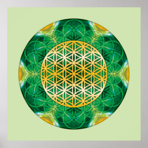 Helig Geometry Mandala 1 Poster