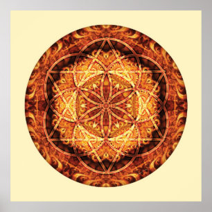 Helig Geometry Mandala 3 Poster