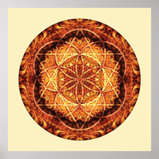 Helig Geometry Mandala 3 Poster (Framsidan)