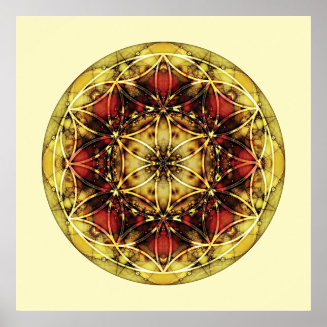 Helig Geometry Mandala 6 Poster (Framsidan)