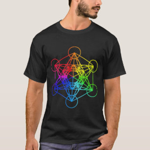 Helig Geometry Metatrons Cube Zen Yoga T Shirt