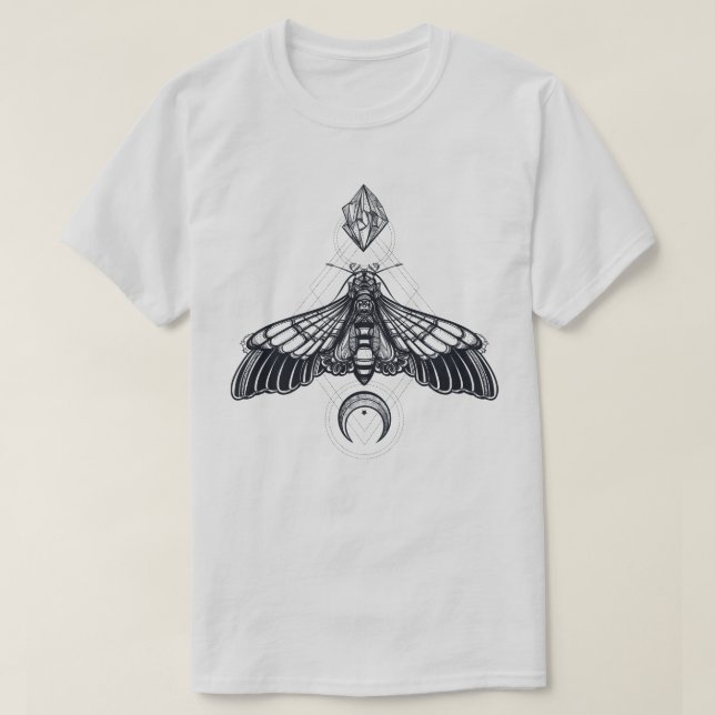 Helig Geometry Moth T-Shirt (Design framsida)