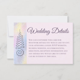 *~* Helig Geometry Pastel Bröllop Information OSA Kort
