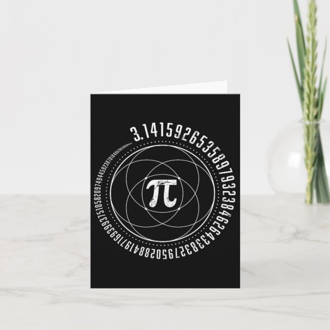 Helig Geometry Pi Math Science Stem 3.14 Pi Day 3 Kort (Framsida)