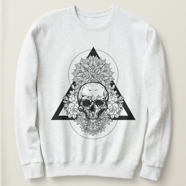 Helig Geometry Skull T Shirt (Design framsida)