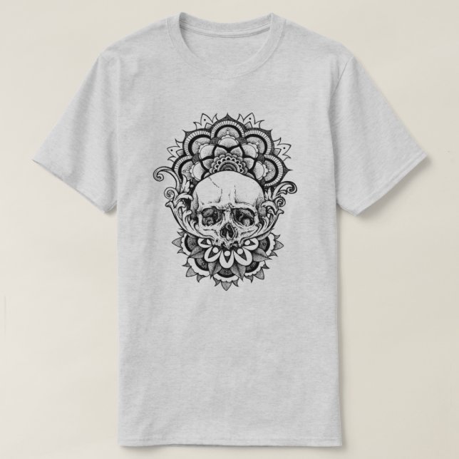 Helig Geometry Skull T Shirt (Design framsida)