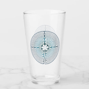 Helig Geometry Symbol - Chartres Labyrinth 1 Glaskopp
