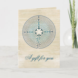 Helig Geometry Symbol - Chartres Labyrinth 1 Kort