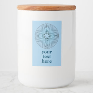 Helig Geometry Symbol - Chartres Labyrinth 1 Mat Etikett