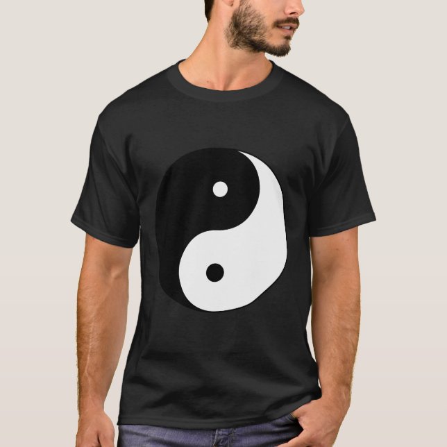 Helig Geometry Yin Yang Långärmad Shirt T (Framsida)