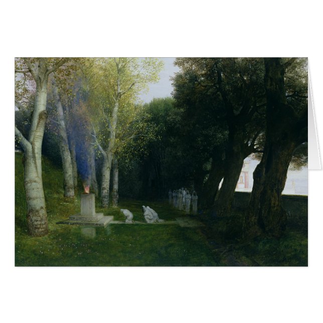 Helig Grove, 1886 Hälsningskort (Framsidan Horizontal)
