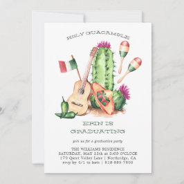Helig Guacamole Fiesta Examen Invitation
