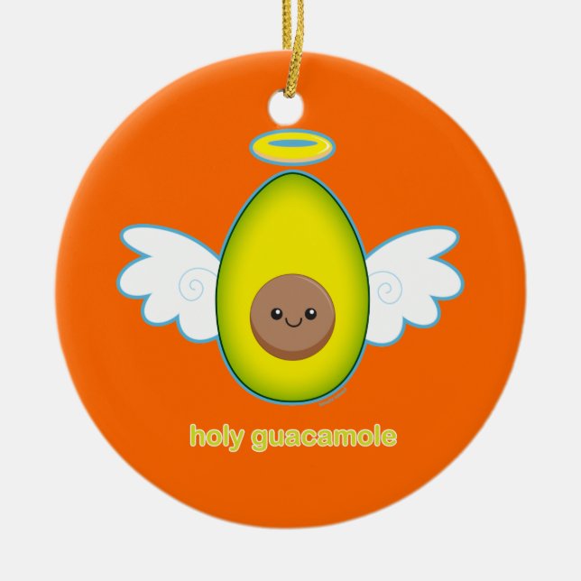 Helig Guacamole Julgransprydnad Keramik (Framsidan)