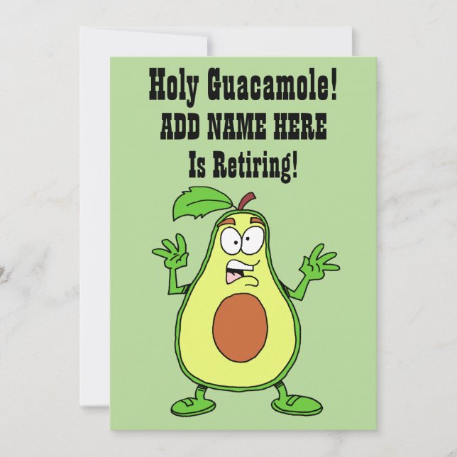 Helig Guacamole någon avgår Inbjudningar (Framsida)
