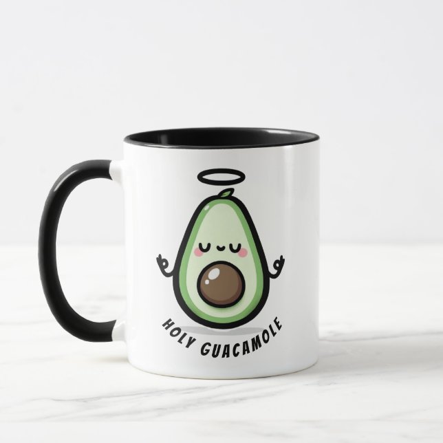 Helig Guacamole Söt Avokado – Rolig Puns  Mugg (Vänster)