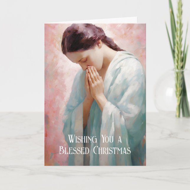 Helig gudomligt julkort kort (Framsida)