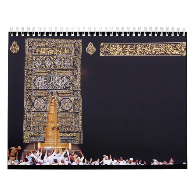 Helig Hajj Kaaba i Mecka med islamisk pilgrimage Kalender (Omslag)